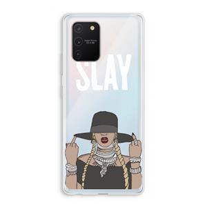 CaseCompany Slay All Day: Samsung Galaxy S10 Lite Transparant Hoesje