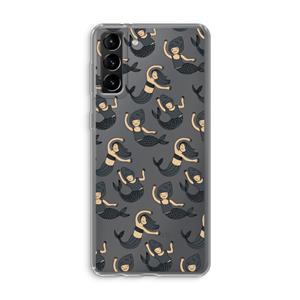CaseCompany Zeemeermin: Samsung Galaxy S21 Plus Transparant Hoesje