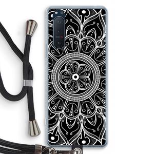 CaseCompany Roses Are Red: Sony Xperia 5 II Transparant Hoesje met koord