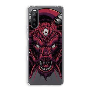 CaseCompany Hell Hound and Serpents: Sony Xperia 10 III Transparant Hoesje
