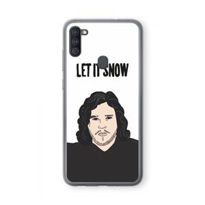 CaseCompany Let It Snow: Samsung Galaxy A11 Transparant Hoesje