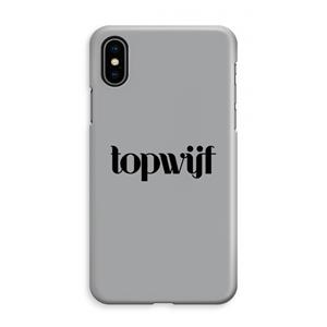 CaseCompany Topwijf Grijs Zwart: iPhone XS Max Volledig Geprint Hoesje