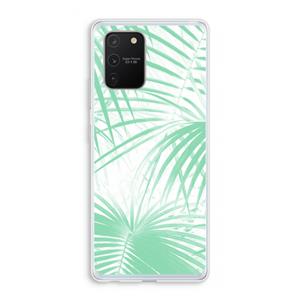 CaseCompany Palmbladeren: Samsung Galaxy S10 Lite Transparant Hoesje