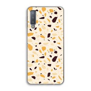CaseCompany Terrazzo N°13: Samsung Galaxy A7 (2018) Transparant Hoesje