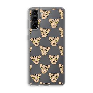 CaseCompany Tijger: Samsung Galaxy S21 Plus Transparant Hoesje
