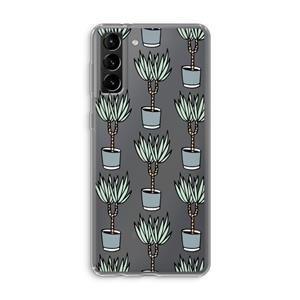 CaseCompany Boompje: Samsung Galaxy S21 Plus Transparant Hoesje