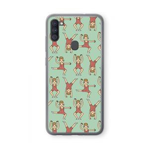 CaseCompany Gymboys: Samsung Galaxy A11 Transparant Hoesje