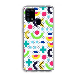 CaseCompany 8-bit N°1: Samsung Galaxy M31 Transparant Hoesje