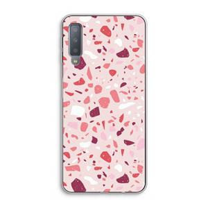 CaseCompany Terrazzo N°15: Samsung Galaxy A7 (2018) Transparant Hoesje