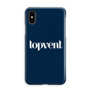 CaseCompany Topvent Navy: iPhone XS Max Volledig Geprint Hoesje