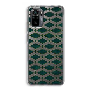 CaseCompany Moroccan tiles: Xiaomi Redmi Note 10 Pro Transparant Hoesje