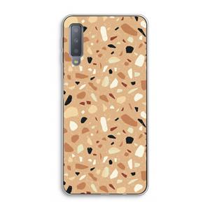 CaseCompany Terrazzo N°17: Samsung Galaxy A7 (2018) Transparant Hoesje