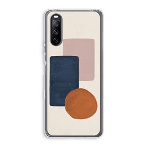 CaseCompany Geo #3: Sony Xperia 10 III Transparant Hoesje