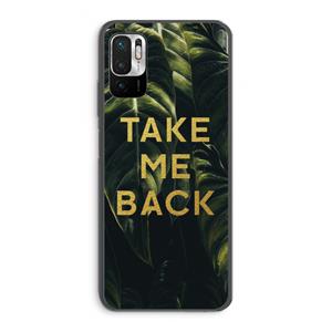CaseCompany Take me back: Xiaomi Redmi Note 10 5G Transparant Hoesje