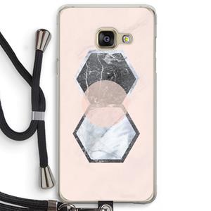CaseCompany Creatieve toets: Samsung Galaxy A3 (2016) Transparant Hoesje met koord