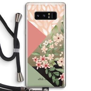 CaseCompany Sweet heaven geometrics: Samsung Galaxy Note 8 Transparant Hoesje met koord