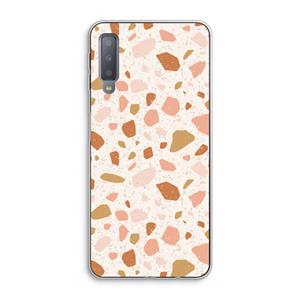CaseCompany Terrazzo N°18: Samsung Galaxy A7 (2018) Transparant Hoesje
