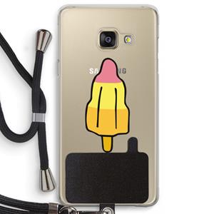 CaseCompany Raketijsje: Samsung Galaxy A3 (2016) Transparant Hoesje met koord