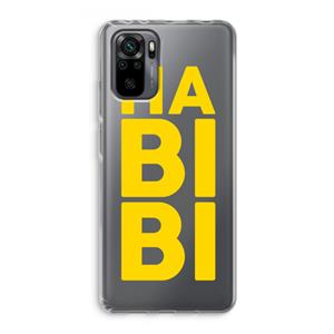 CaseCompany Habibi Blue: Xiaomi Redmi Note 10 Pro Transparant Hoesje