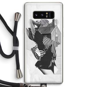 CaseCompany House: Samsung Galaxy Note 8 Transparant Hoesje met koord
