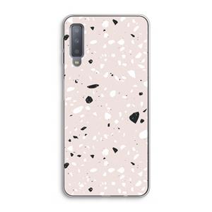 CaseCompany Terrazzo N°20: Samsung Galaxy A7 (2018) Transparant Hoesje