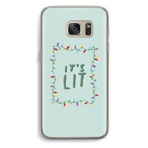CaseCompany It's Lit: Samsung Galaxy S7 Transparant Hoesje