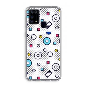 CaseCompany 8-bit N°9: Samsung Galaxy M31 Transparant Hoesje