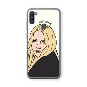 CaseCompany Mary Kate: Samsung Galaxy A11 Transparant Hoesje