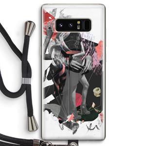 CaseCompany Dissimulation du réel: Samsung Galaxy Note 8 Transparant Hoesje met koord