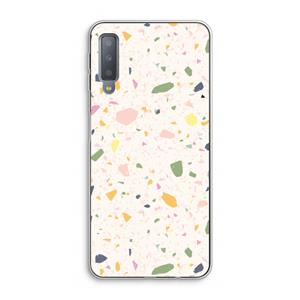 CaseCompany Terrazzo N°21: Samsung Galaxy A7 (2018) Transparant Hoesje