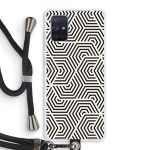 CaseCompany Magic pattern: Samsung Galaxy A71 Transparant Hoesje met koord