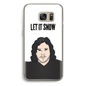 CaseCompany Let It Snow: Samsung Galaxy S7 Transparant Hoesje