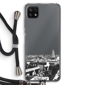 CaseCompany Marrakech Skyline : Samsung Galaxy A22 5G Transparant Hoesje met koord