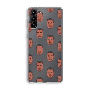 CaseCompany Kanye Call Me℃: Samsung Galaxy S21 Plus Transparant Hoesje