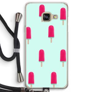 CaseCompany Waterijsje: Samsung Galaxy A3 (2016) Transparant Hoesje met koord