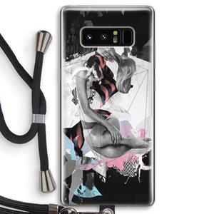 CaseCompany Camouflage de sommeil: Samsung Galaxy Note 8 Transparant Hoesje met koord