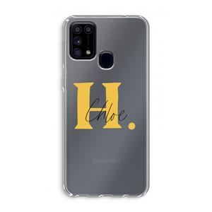 CaseCompany Amber Script: Samsung Galaxy M31 Transparant Hoesje