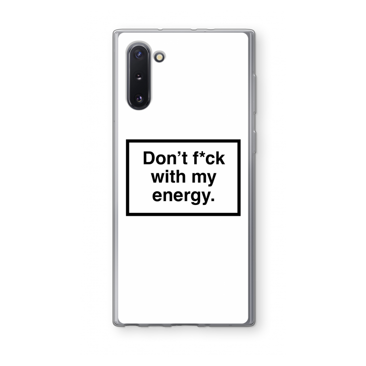 CaseCompany My energy: Samsung Galaxy Note 10 Transparant Hoesje