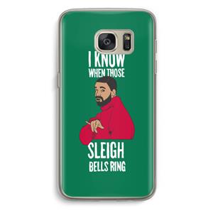 CaseCompany Sleigh Bells Ring: Samsung Galaxy S7 Transparant Hoesje