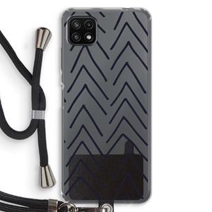 CaseCompany Marrakech Arrows: Samsung Galaxy A22 5G Transparant Hoesje met koord