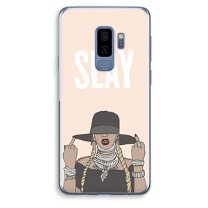 CaseCompany Slay All Day: Samsung Galaxy S9 Plus Transparant Hoesje