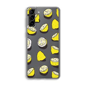 CaseCompany When Life Gives You Lemons...: Samsung Galaxy S21 Plus Transparant Hoesje