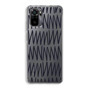 CaseCompany Marrakech Zigzag: Xiaomi Redmi Note 10 Pro Transparant Hoesje