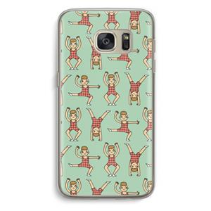 CaseCompany Gymboys: Samsung Galaxy S7 Transparant Hoesje