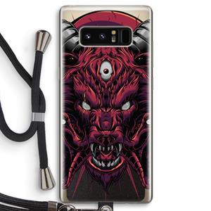 CaseCompany Hell Hound and Serpents: Samsung Galaxy Note 8 Transparant Hoesje met koord