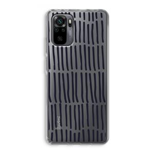 CaseCompany Moroccan stripes: Xiaomi Redmi Note 10 Pro Transparant Hoesje
