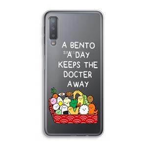 CaseCompany Bento a day: Samsung Galaxy A7 (2018) Transparant Hoesje