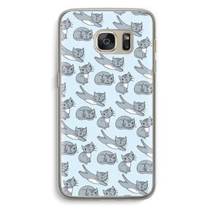 CaseCompany Poezen: Samsung Galaxy S7 Transparant Hoesje