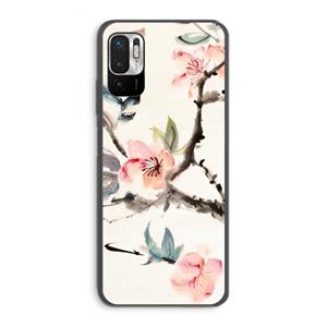 CaseCompany Japanse bloemen: Xiaomi Redmi Note 10 5G Transparant Hoesje