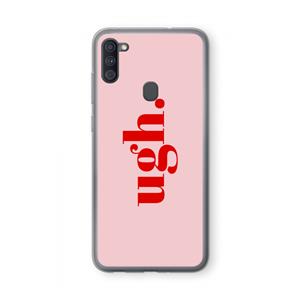 CaseCompany Ugh: Samsung Galaxy A11 Transparant Hoesje